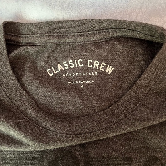 Dark grey classic crew Aeropostale graphic tee - Picture 3 of 3